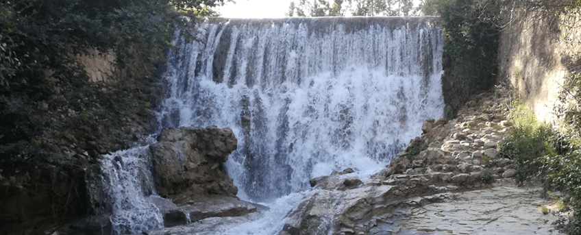 Water pools and waterfalls